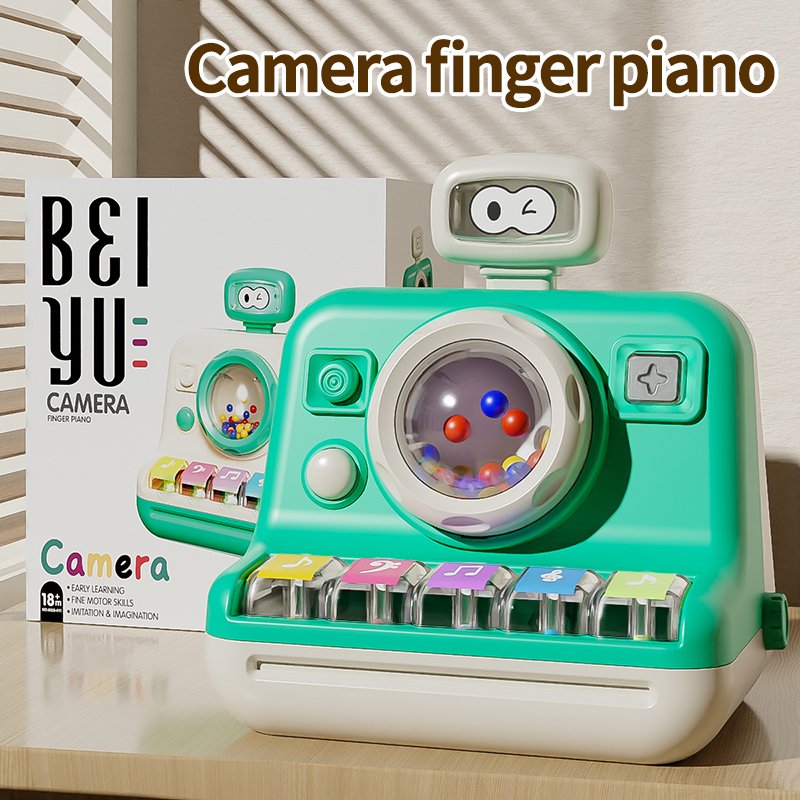 Multifunction Early Educational Musical Instruments Piano Analog Camera Mini Cute Kids Baby Camera Toy With Light Music