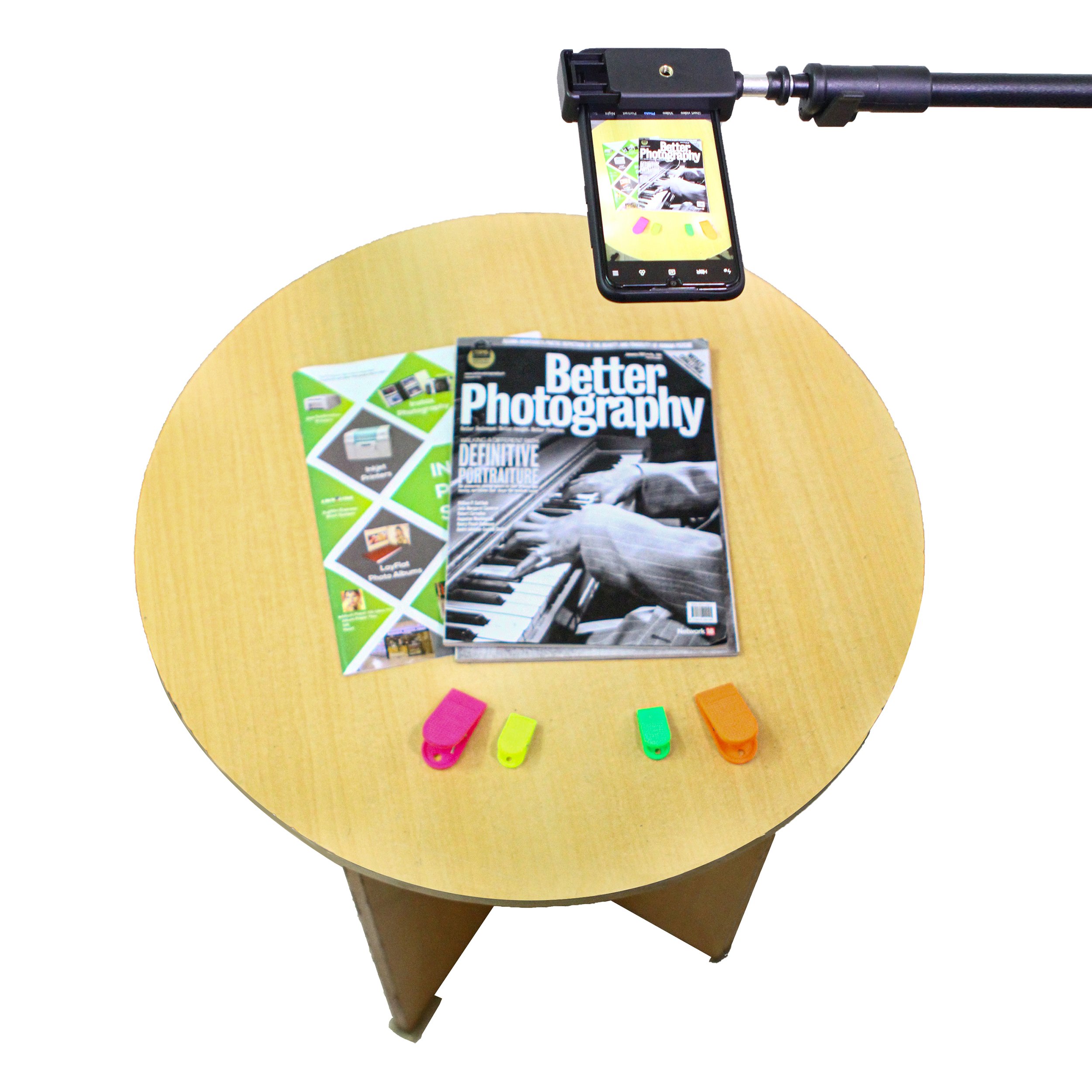 Black Metallic Harison Boom Arm Mini with Sand Bag for Vertical Support of Lights, Cameras, Smartphones, Microphones