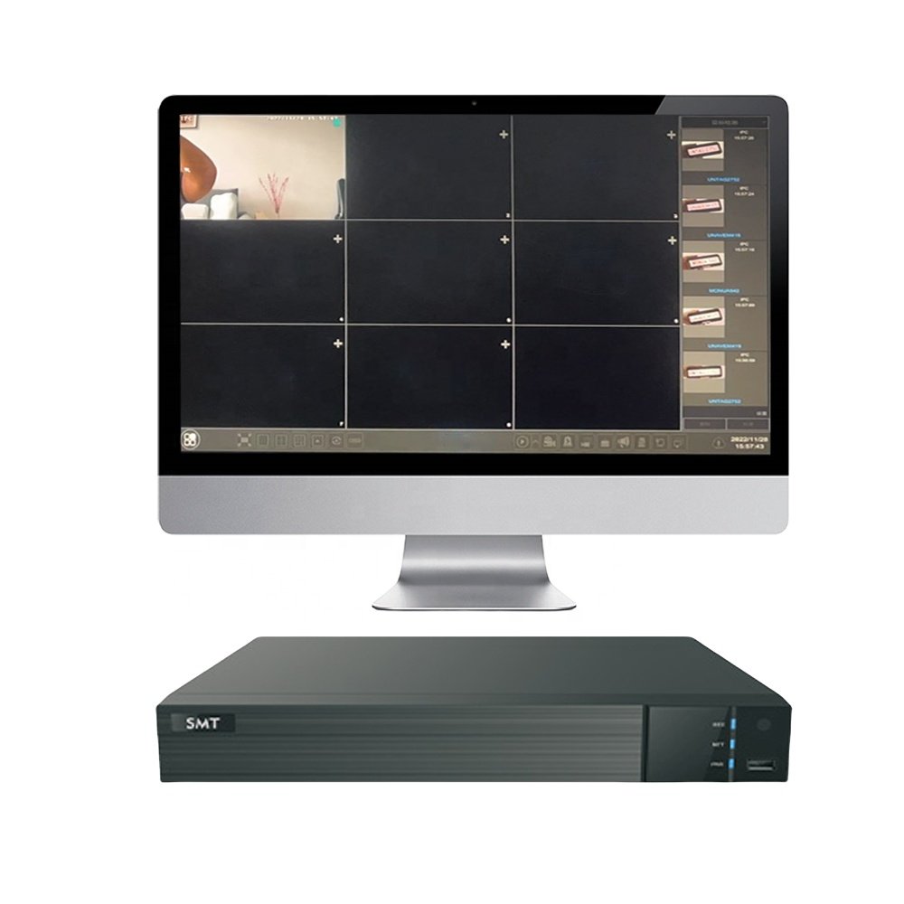 8CH Lanes control smart AI facial detection and license plate recognition NVR 8CH HD playback and 4K high Definition display