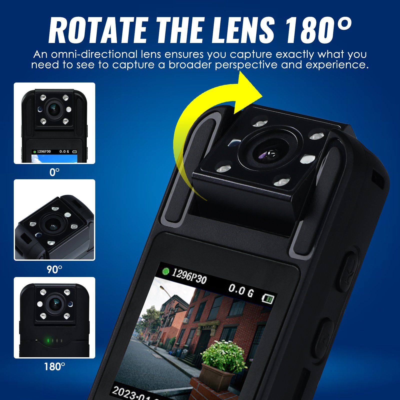 1080P Body Worn Mini Camera Digital Video Recorder Camcorder Video Audio Night Vision Motion Detection Law Enforcement