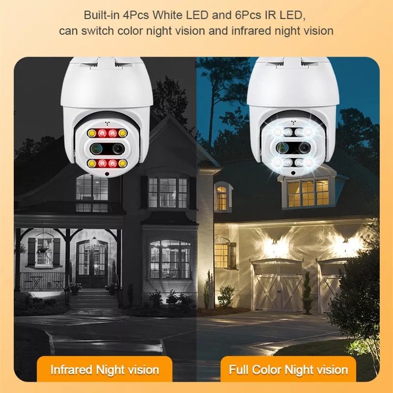 1080P Full HD IP Security Cam Outdoor Wireless Camara IP65 Waterproof PTZ App Control WiFi Camera with Motion detection