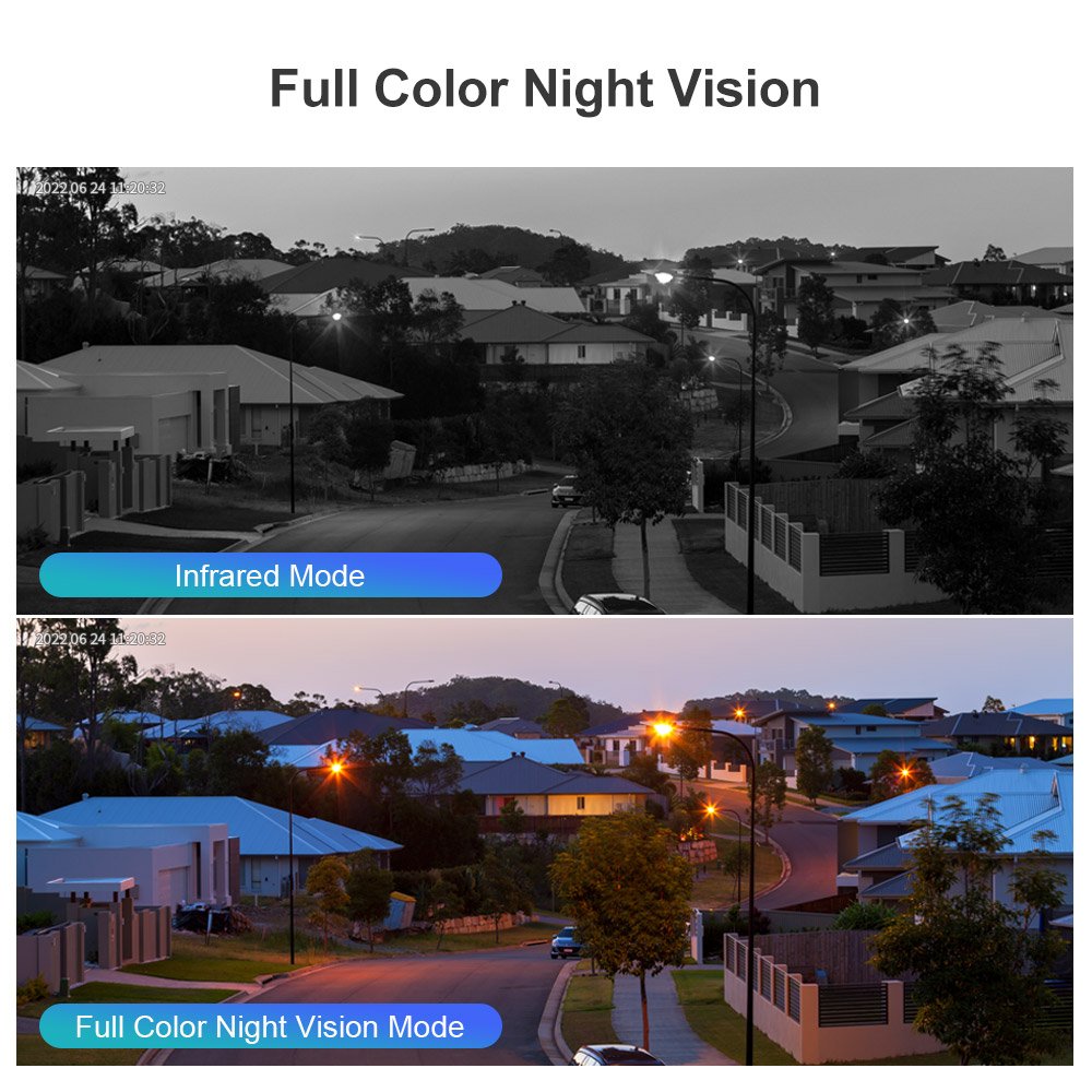 LSVISION 10X zoom wifi camera 3.5 inch cctv kit wireless security cameras network for home