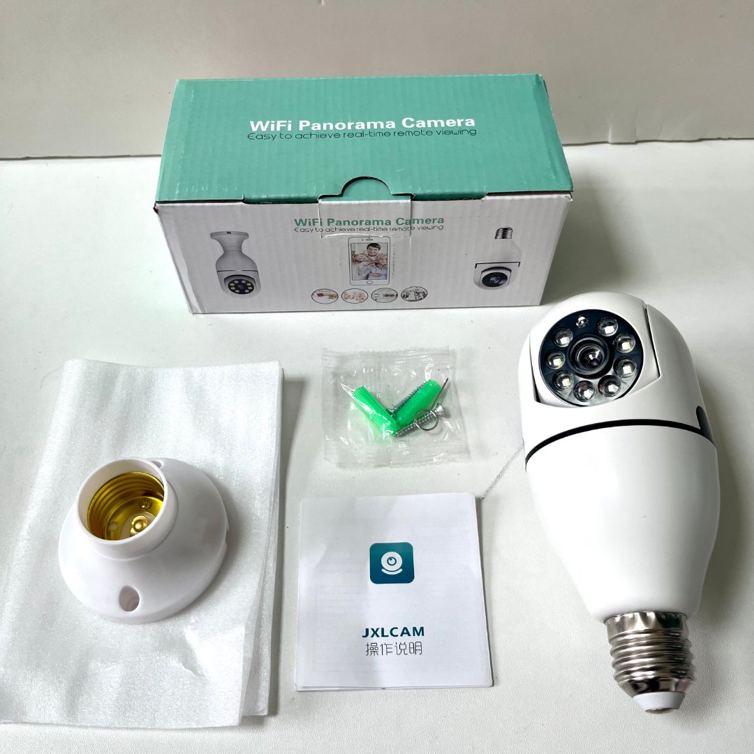 E27 night vision wireless light bulb camera 360 cctv hidden 5G /2.4G wi fi mini ip security digital camera