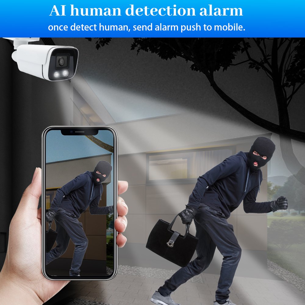 WESECUU Home Security HD 1080P AHD CCTV Cameras Home Outdoor Waterproof Day Night Vision CCTV Security AHD Camera