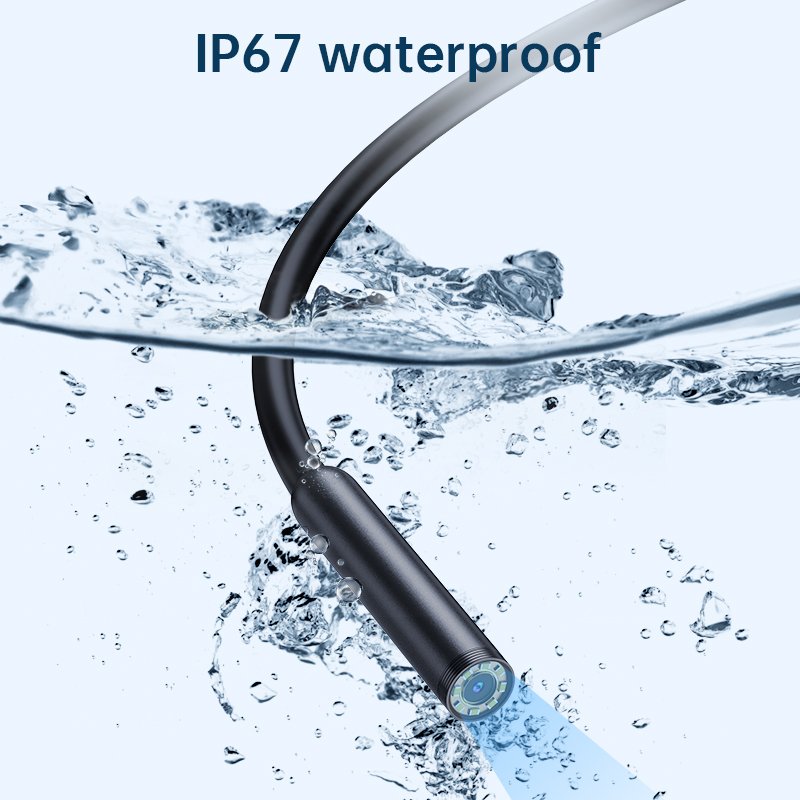 W400B 1440P HD Endoscope Camera 7.9mm 5m Portable Endoscope Camera For Mobile With iOS+Type-c Adapter