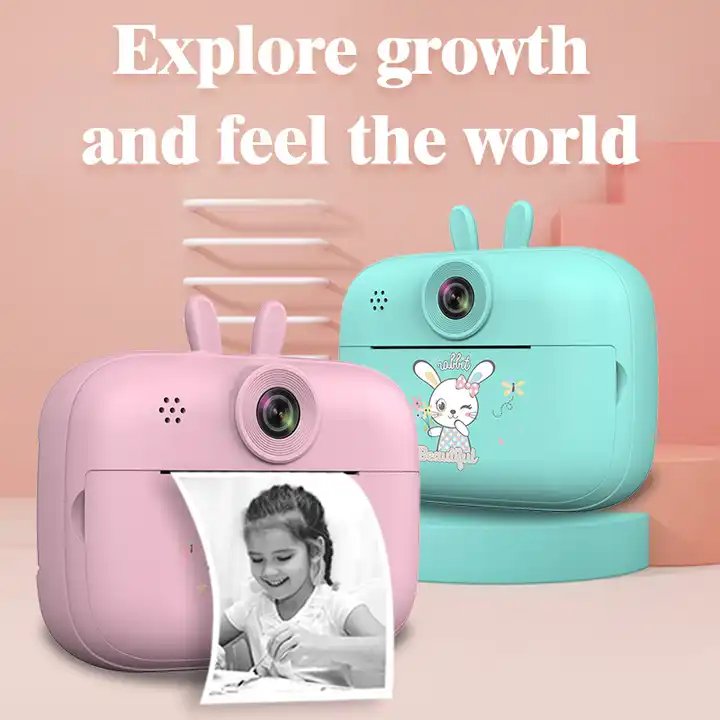 Children Instant Print Camera For Kids 1080p HD Mini Camera With Thermal Photo Paper Digital Camera kids Gifts Toys