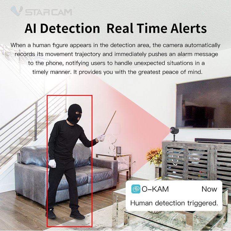 Vstarcam CB76-2 Mini WiFi wireless security camera ip security cameras Bluetooth networking smart home camera
