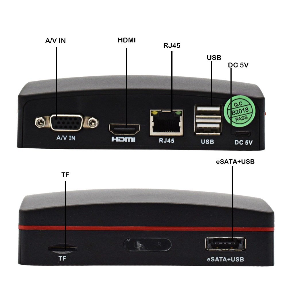 XMEYE 4ch Mini CCTV Video Recorder 5MP 4MP Support E-Sata HDD/SD Card Remote view App And PC software Mini DVR NVR