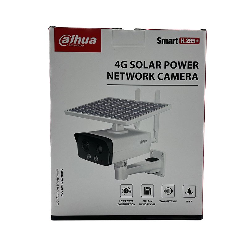 Original Dahua IPC-HFW2431DG-4G-SP-EAU-B 4MP IR Fixed-focal Bullet 4G Solar Power Two-way Talk Dahua Network Camera