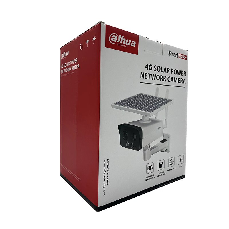 Original Dahua IPC-HFW2431DG-4G-SP-EAU-B 4MP IR Fixed-focal Bullet 4G Solar Power Two-way Talk Dahua Network Camera