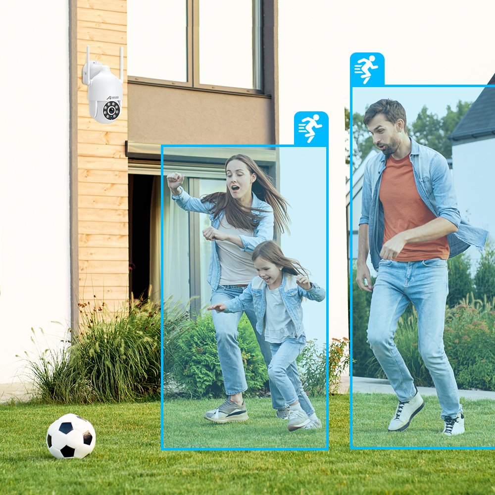 ANRAN Outdoor 3MP Wifi Colorful Infrared Night Vision Smart Wireless PTZ Network IP CCTV Camera Security