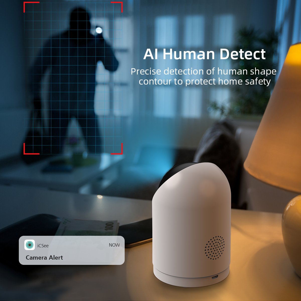 High quality two-way audio wifi camera 2MP FHD baby monitor ip camera for home 7 days free cloud storage