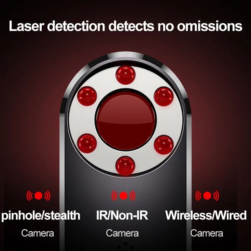 Portable Mini Camera Detector Anti-Candid Camera Detector Hotel Cam Finder With Infrared Scanner