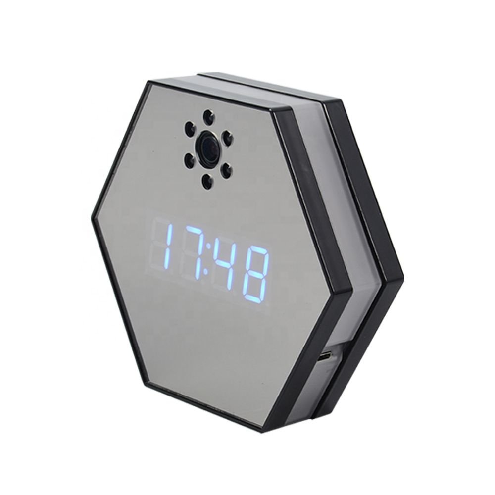 2022 hot selling wifi version HD 1080p 4K desk clock live video streaming Nanny clock camera