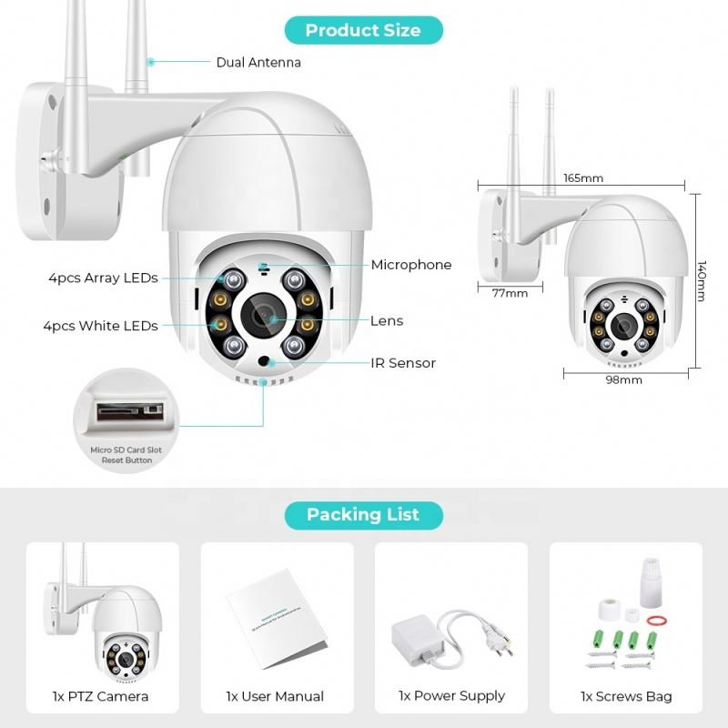 External Surveillance Camera Sound And Picture From 3 To 9 Small Without Internet