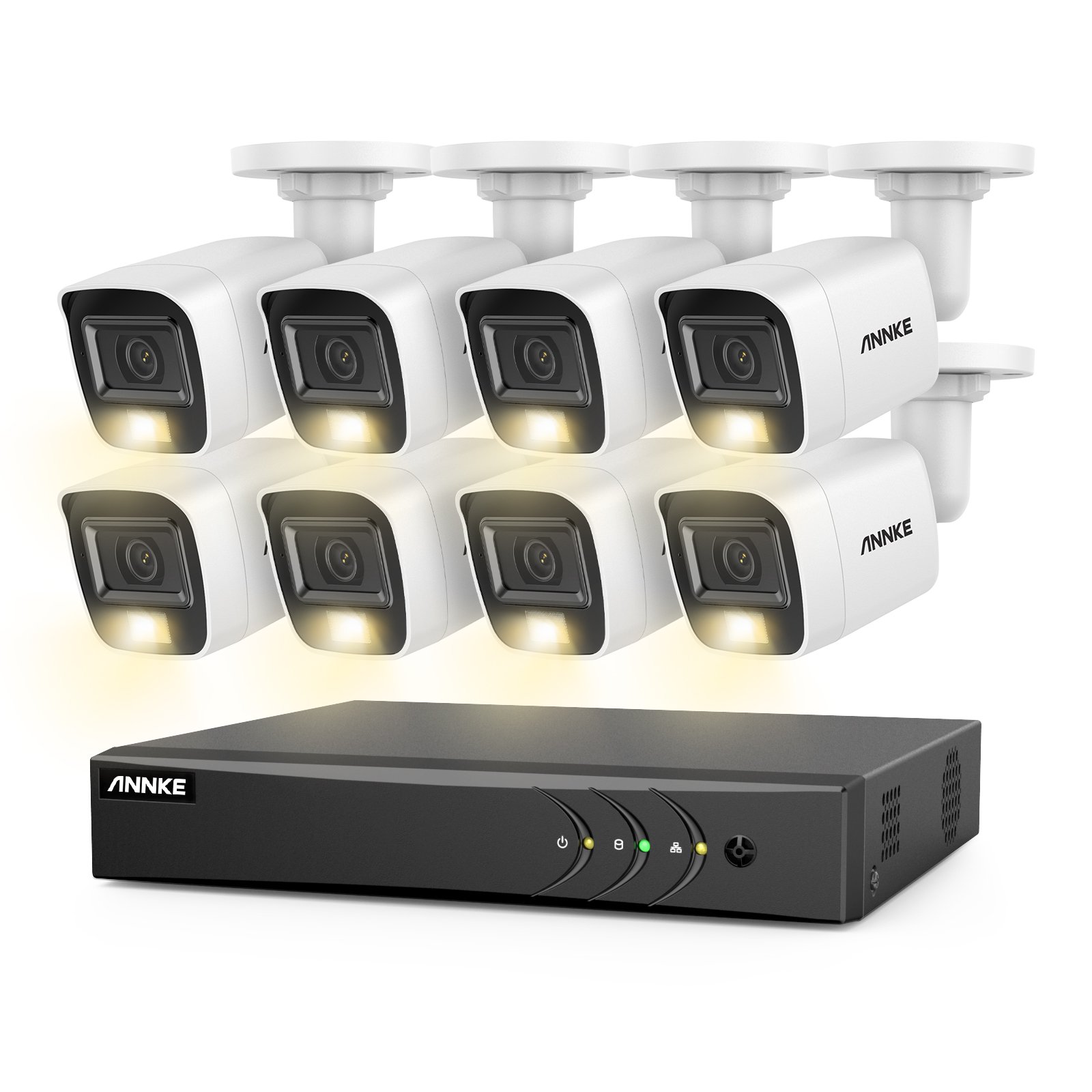 ANNKE 3K 5MP 8CH 8pcs Camera Wired Security System ADLK500 5 in 1 DVR 3K Smart Dual Light IP67 Waterproof CCTV Camera