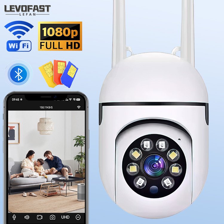 LEVOFAST Cheap 2MP 4MP Light Bulb Camera Baby Pet V380pro Security WiFi IP Camera Yilot 5G Wifi IP Camera