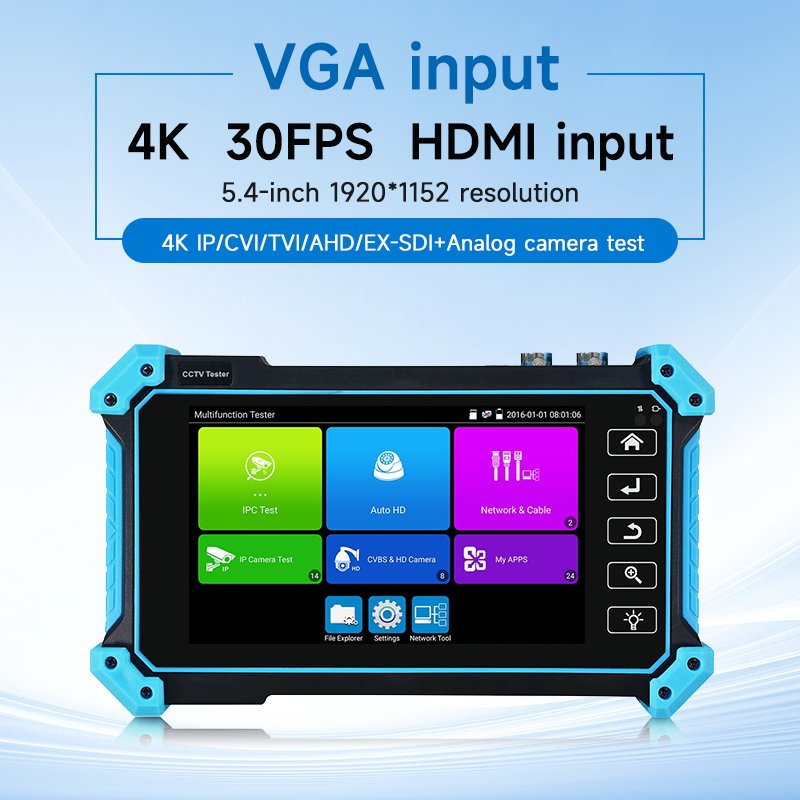 NOYAFA NF-IPC715 All in one Ip camera test monitor 5 inch IPS touch monitor 4K HD CCTV camera tester