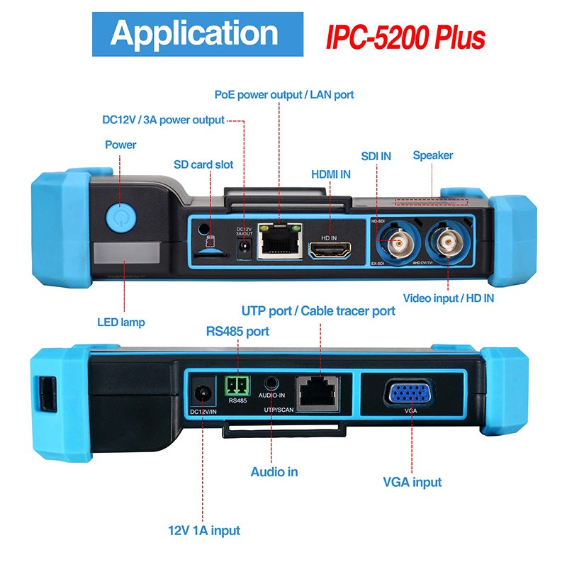 NOYAFA NF-IPC715 All in one Ip camera test monitor 5 inch IPS touch monitor 4K HD CCTV camera tester