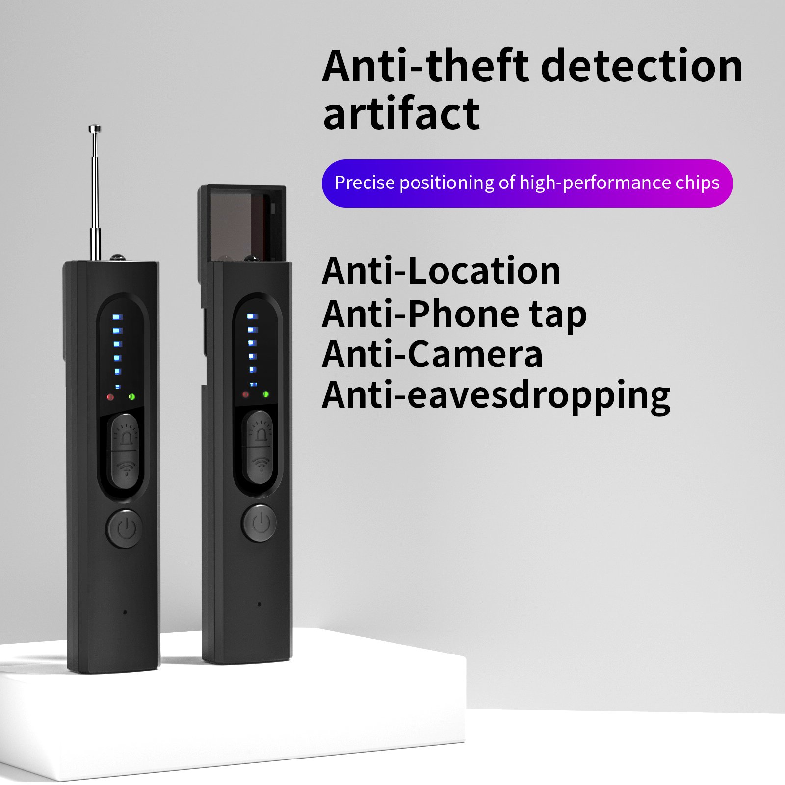 Hot Sale Anti Spy Hidden Camera Detector Small Bug Detector GPS Signal RF Finder Alarm Camera Detector