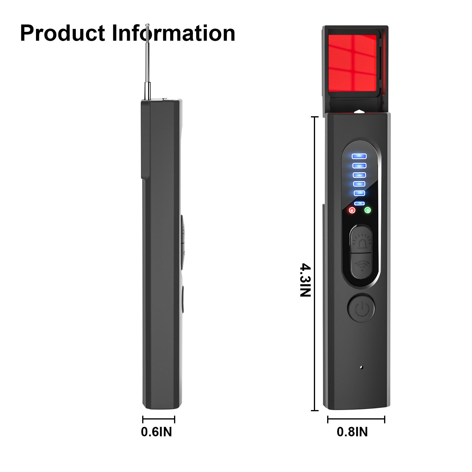 Hot Sale Anti Spy Hidden Camera Detector Small Bug Detector GPS Signal RF Finder Alarm Camera Detector