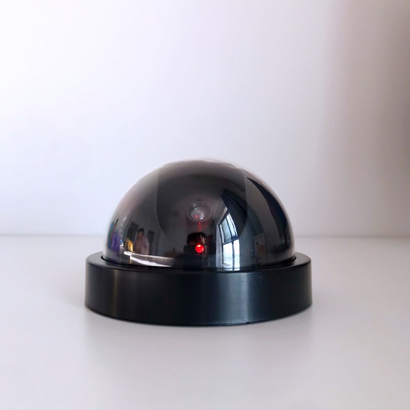 Dome Dummy Fake Security Camera Indoor IR Infrared LED Blink Flashing Light CCTV Waterproof Simulation