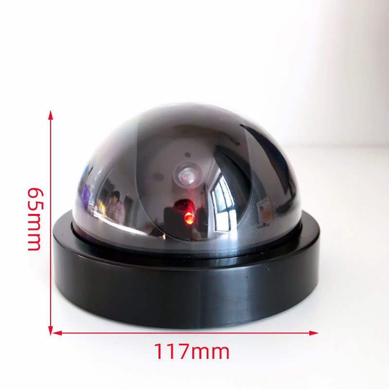 Dome Dummy Fake Security Camera Indoor IR Infrared LED Blink Flashing Light CCTV Waterproof Simulation