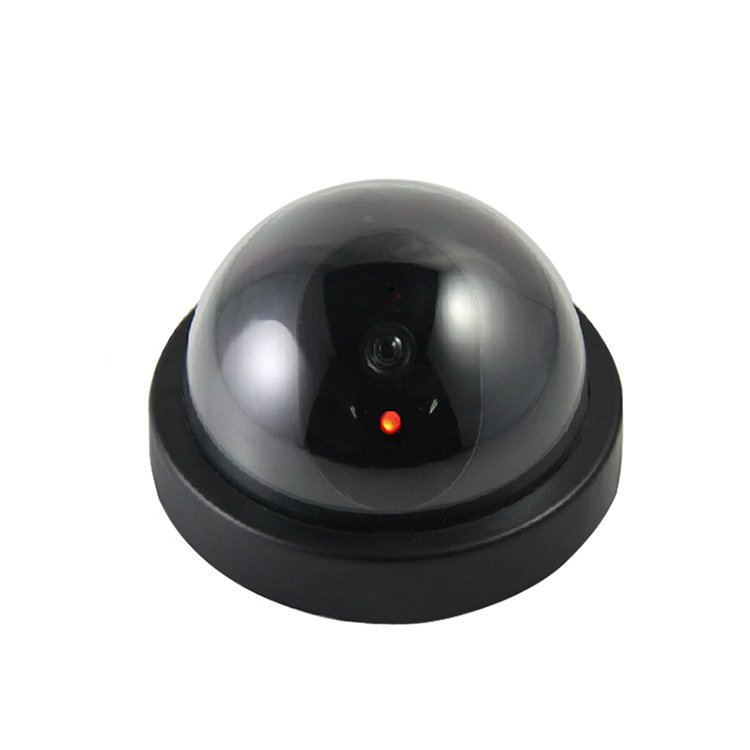 Dome Dummy Fake Security Camera Indoor IR Infrared LED Blink Flashing Light CCTV Waterproof Simulation