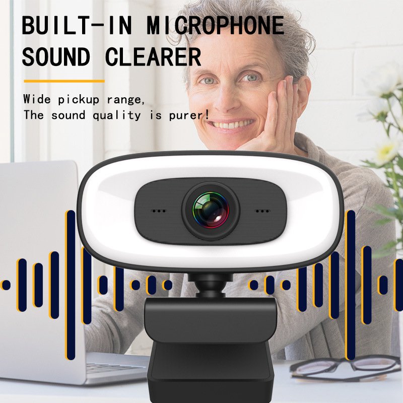 Webcam Mini Camera 2K Full HD Webcam With Microphone 30fps USB Web Cam For Youtube PC Laptop Video Shooting Camera