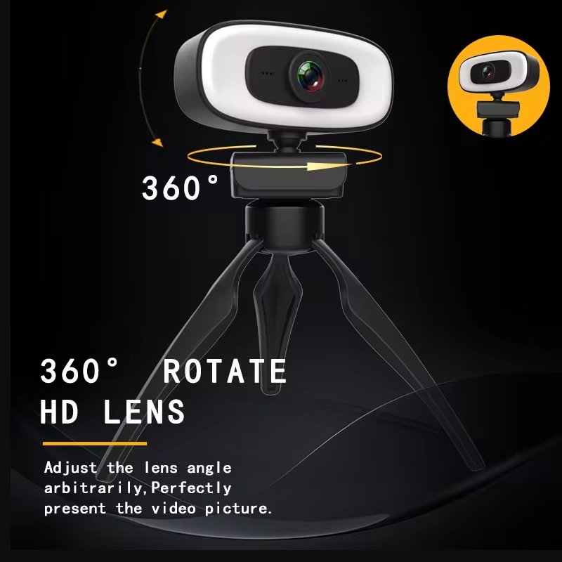 Webcam Mini Camera 2K Full HD Webcam With Microphone 30fps USB Web Cam For Youtube PC Laptop Video Shooting Camera