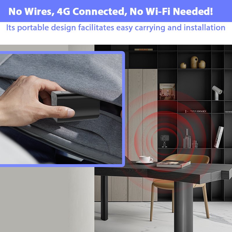 Mini Long and Short Focus Dual Lens Camera 4mp 1080P Wireless Sensor Home Security Camera 2400mah HD PR Compact DV mini Camera