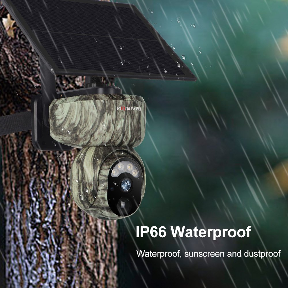 LS VISION Solar Power Security IP Camera Outdoor Night Vision Wireless WIFI Solar Battery CCTV hunting network cameras