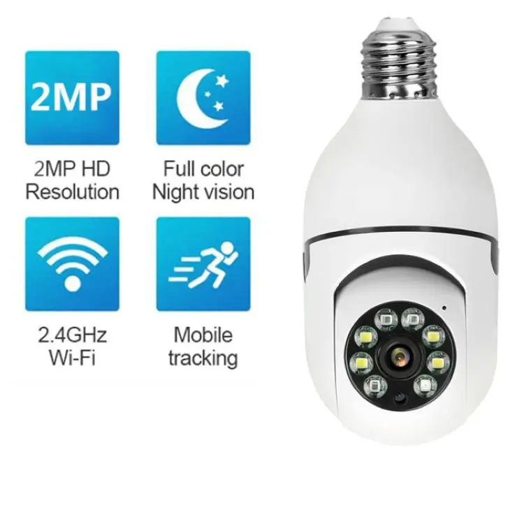 Network Camera Light Bulb Security Wifi 360 Wireless With Smart Tuya Cctv Lightbulb Ptz Outdoor Indoor Home Battery Ip For