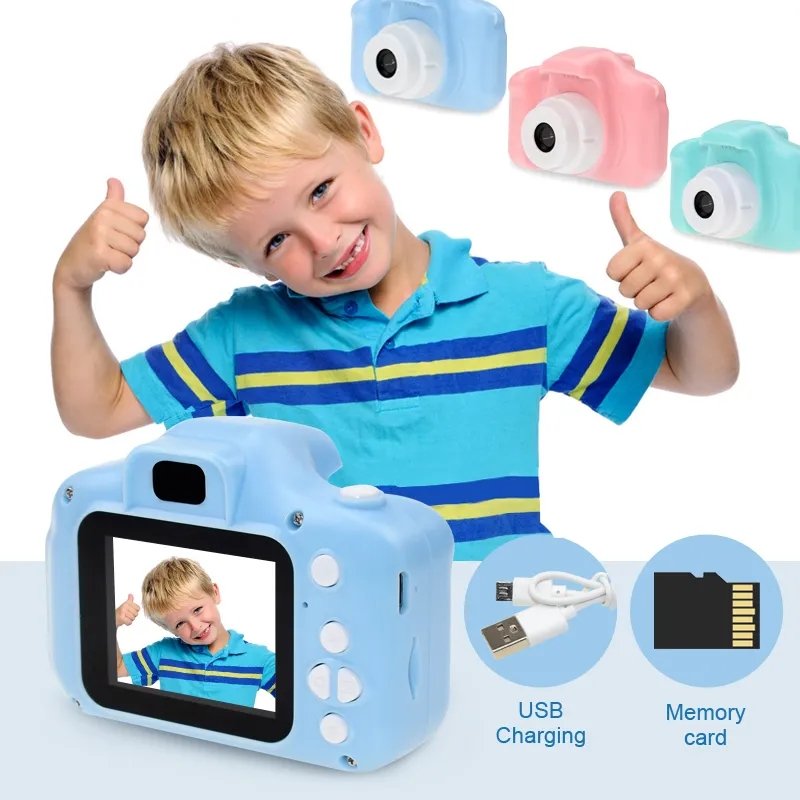 Cheap Children Cartoon Kids Camera camera for kids 2.0" hd lcd cute mini video digital toy wholesale kids camera