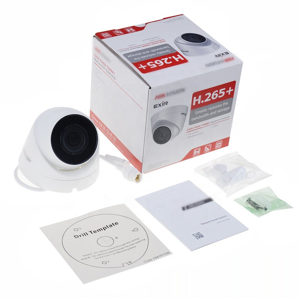 DS-2CD1343G0-IUF Original HIK 4MP IR Dome Fixed Dome Network Camera POE IP67 Built-in Mic IR 30 m IP Camera DS-2CD1343G0-IUF