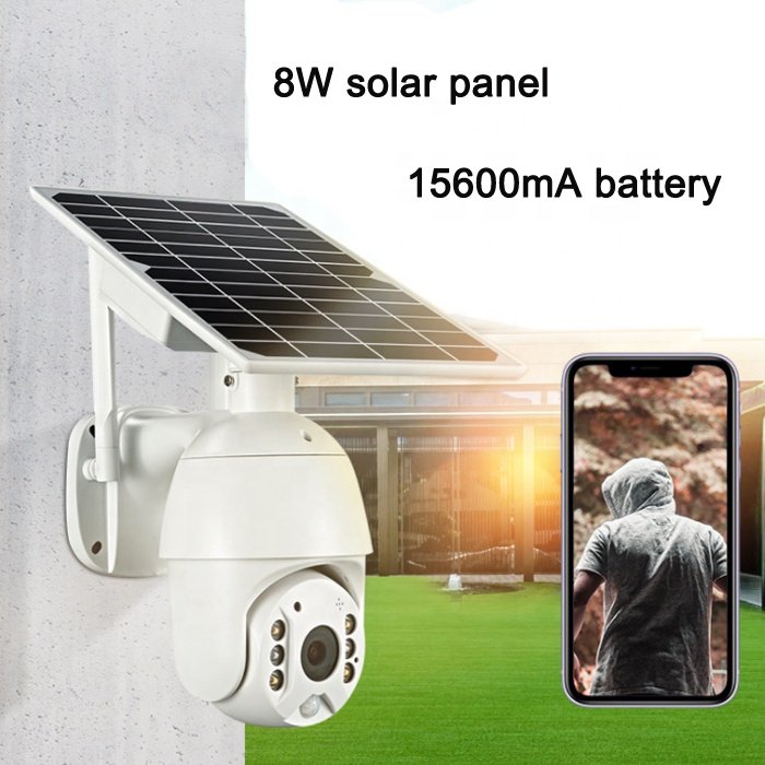 1080P Wireless PTZ CCTV Speed Dome Solar IP Camera Wifi for Home Outdoor Solar Security Camera