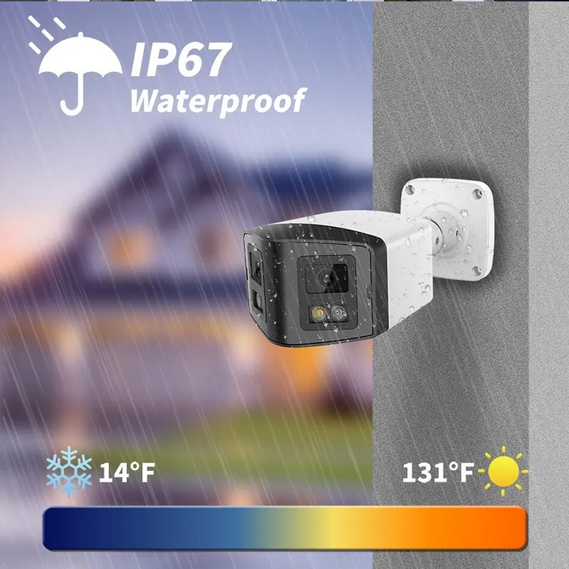 CCTV Camera Manufacture 4K 8MP Panoramic CCTV IP Network Surveillance Security Dome180 Degree Camera HIK Outdoor Two way Audio
