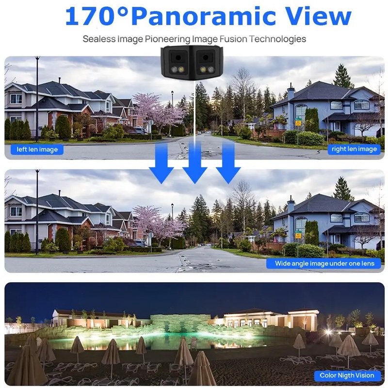 CCTV Camera Manufacture 4K 8MP Panoramic CCTV IP Network Surveillance Security Dome180 Degree Camera HIK Outdoor Two way Audio