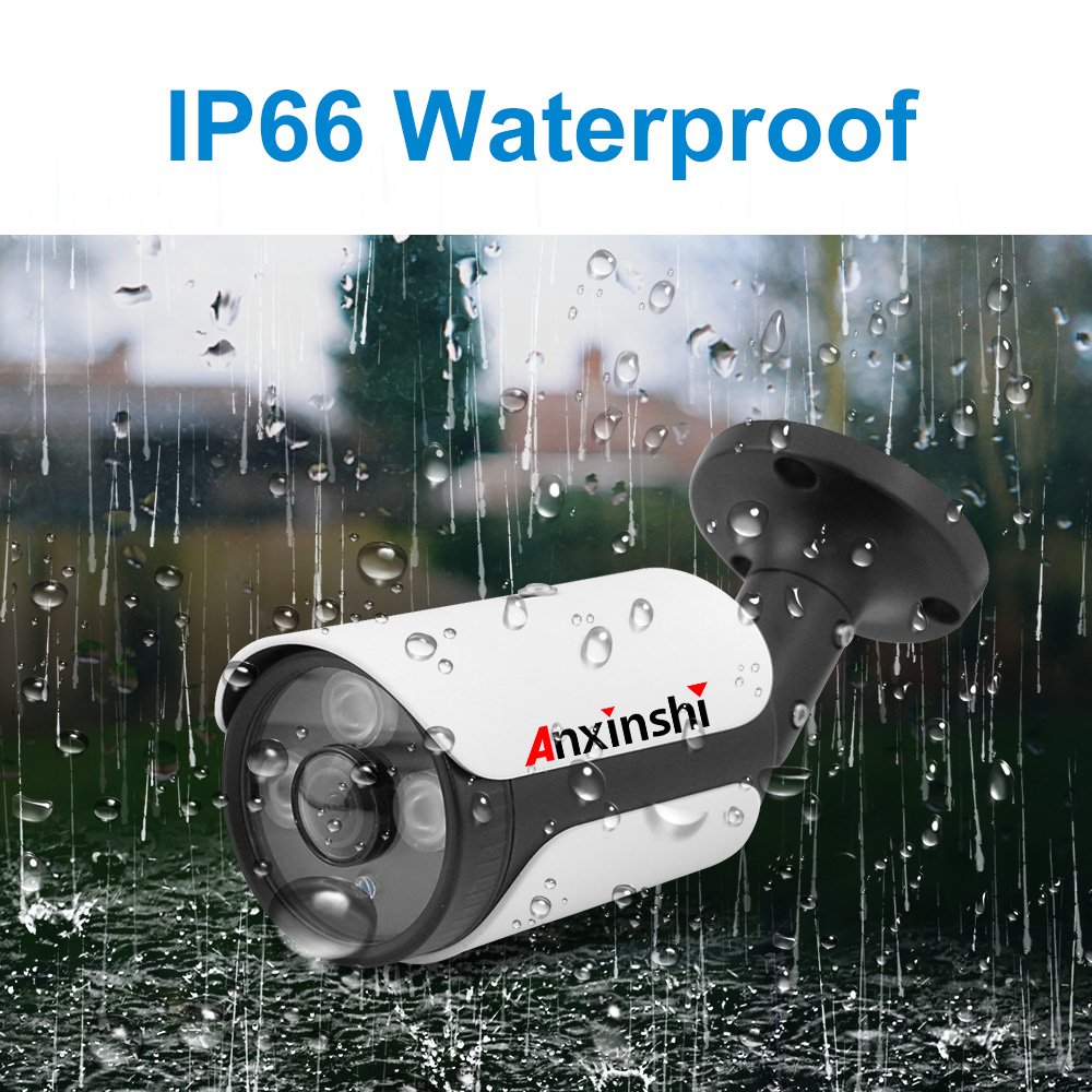 Anxinshi 5.0MP 4In1 Fisheye Bullet Camera AHD TVI CVI CVBS Output camera 180 viewing angle analog cctv camera