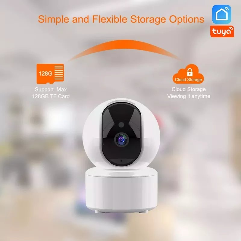 Baby Monitor Camera 3MP Tuya Security Home Cctv Wifi Night Vision Auto Tracking H.265 Ptz IP Network Camera