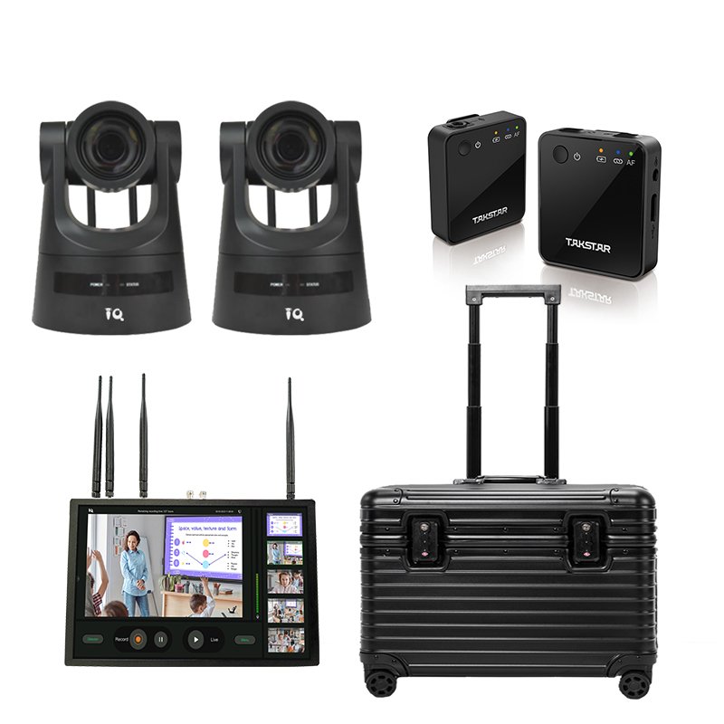 AI Tracking Live Wireless Classroom Lecture Recording System 360 Conference Portable Lecture Capture for Education Solution