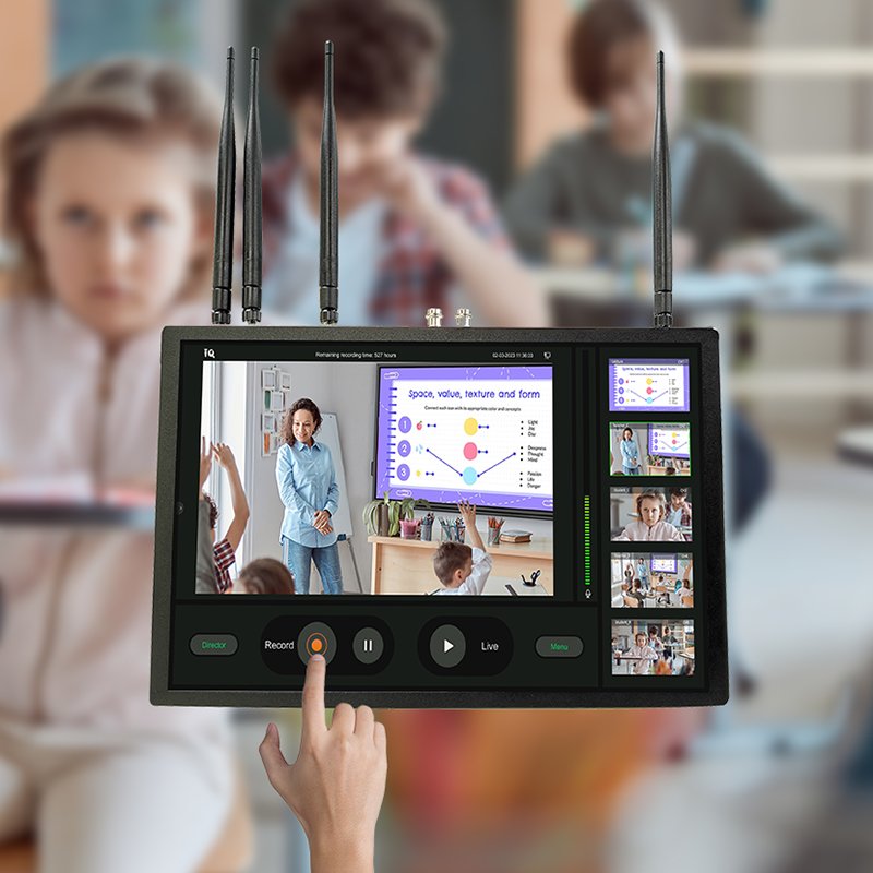 AI Tracking Live Wireless Classroom Lecture Recording System 360 Conference Portable Lecture Capture for Education Solution