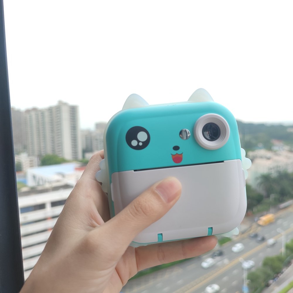 1080p HD mini camera strap game children funny photo instant color camera film selfie toy digital children print camera