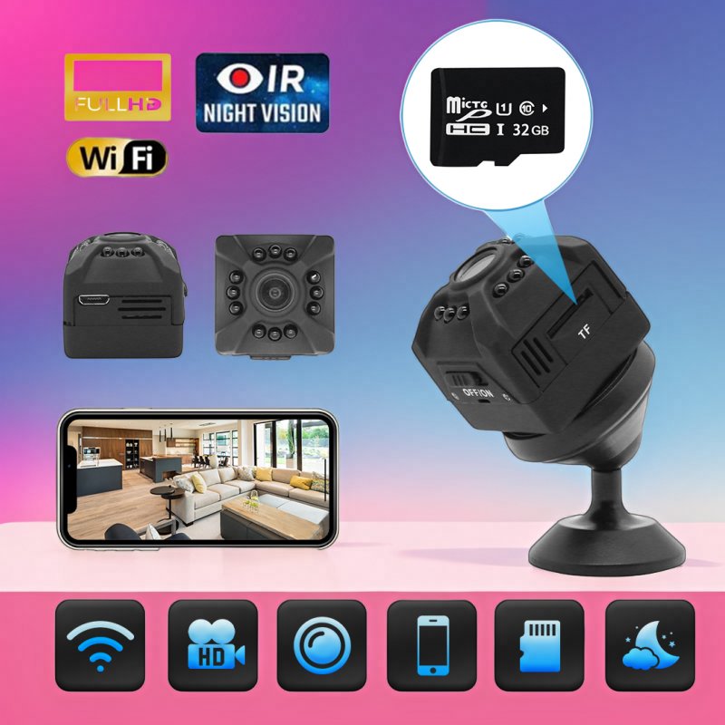 X5 Mini Camera WiFi Camera 1080p HD Night Version Micro Voice Recorder Wireless Mini Camcorders Video Surveillance Home Camera