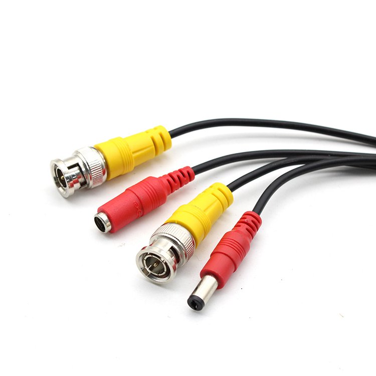 Cantell Cheap analog BNC to DC video camera cable(Not 1080P) AHD CVI TVI 2MP BNC and dc video and power cable for cctv camera