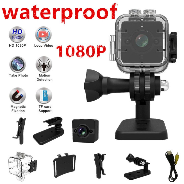 Cheapest full hd 1080p small portable camera SQ12 underwater 30M night vision mini camera waterproof mini dv dvr