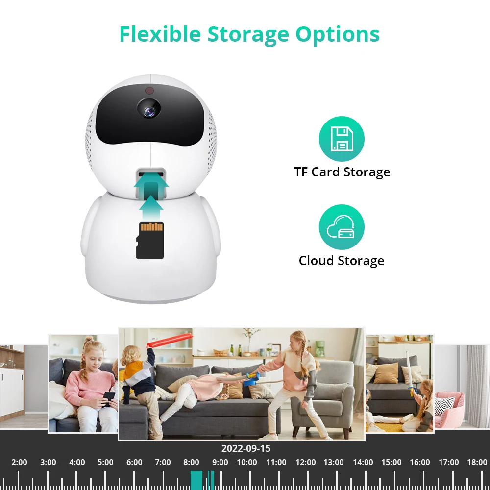ICSEE 3MP WiFi IP Camera 1080P HD Dual lens Wireless Baby Monitor Indoor Security Surveillance PTZ Network Cameras