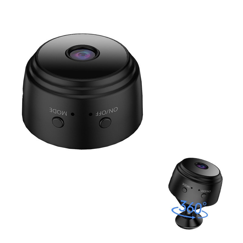 WiFi Camera Mini Camera A9 Security Camera Wireless Surveillance HD 1080P Night Vision for Car Home Office Black