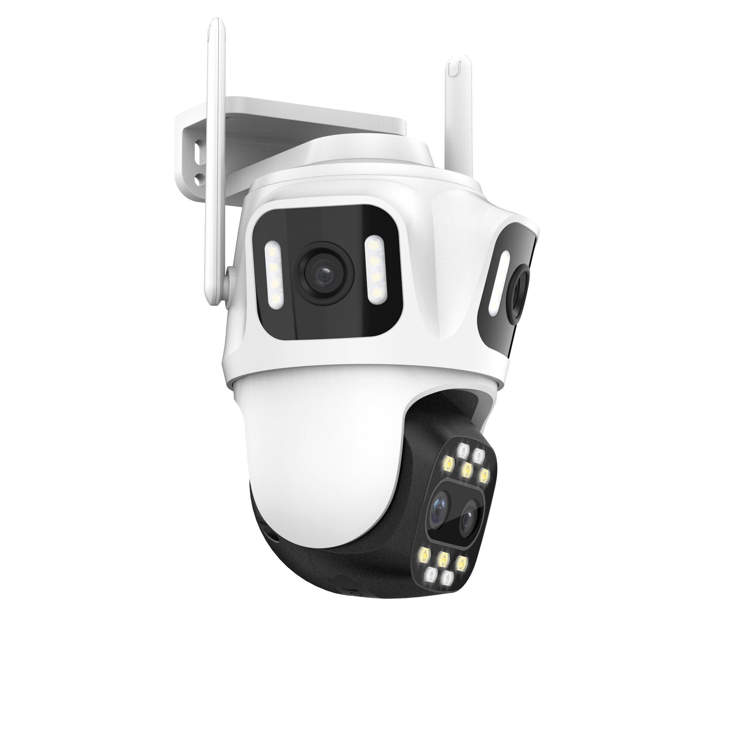 Outdoor 10X Optical Zoom Triple cameras Cctv WIFI Security System Ip Network Camera Ptz 4 Lens Network Ip Camera