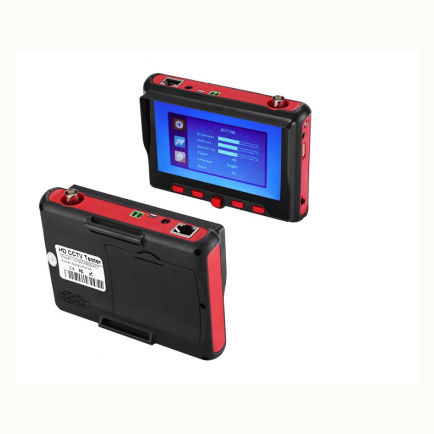 4.3 inch AHD TVI CVI CVBS 4 in 1 Camera Testing Mini Monitor PTZ Control RS485 Cable Tester 4K HD Video Camera CCTV Tester